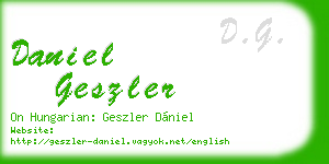 daniel geszler business card