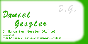 daniel geszler business card